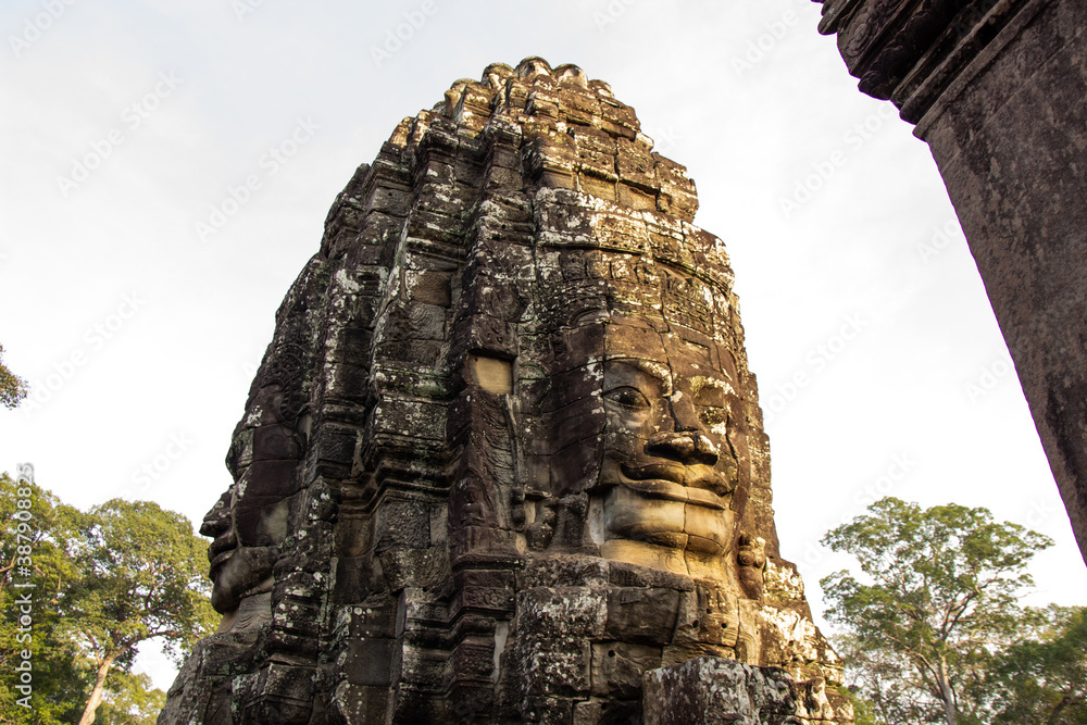 Face at Bayon Temple, Angkor Thom, Siem Reap
