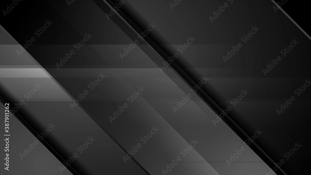 Black stripes abstract geometric background