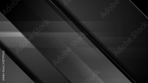 Black stripes abstract geometric background