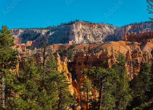 Inspiration Point Hoodoos on The Queens Garden Trail, Bryce Canyon National Park, Utah, USA