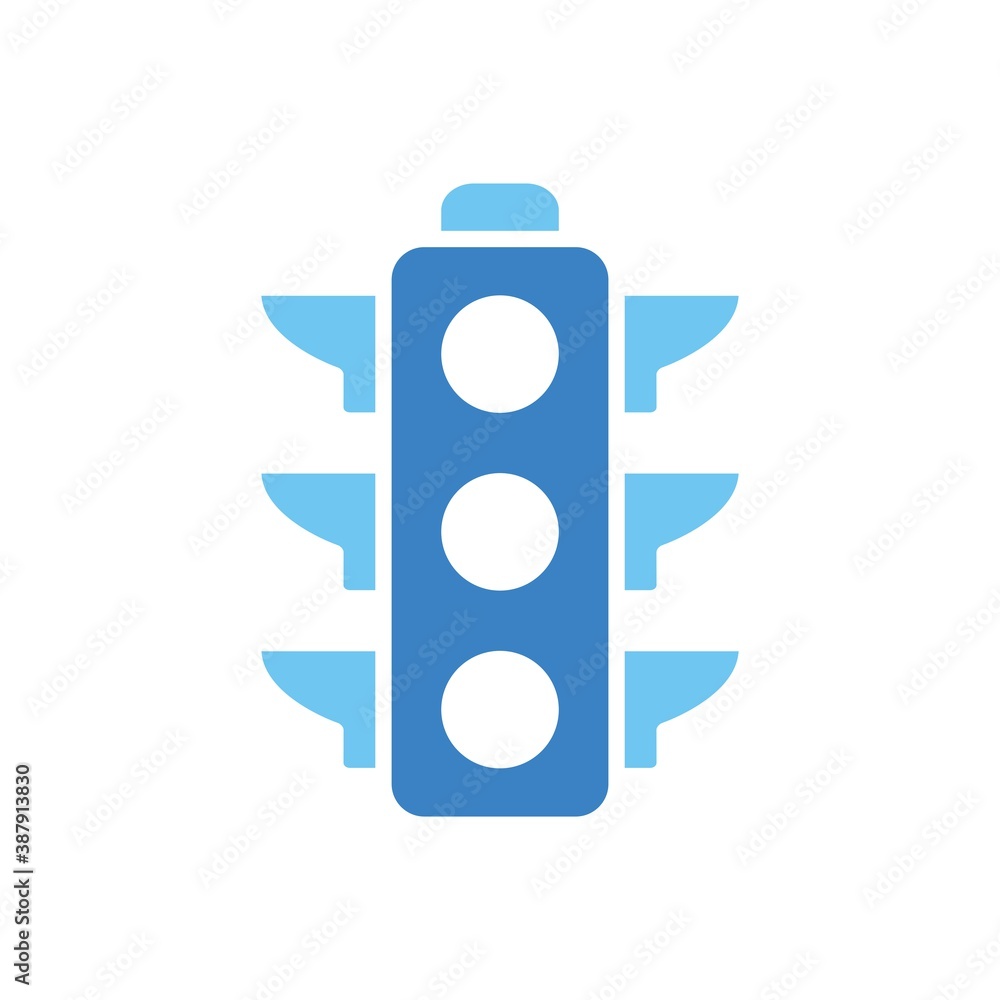 Traffic Light Flat Icon Vector Logo Template Illustration Traffic Light Flat Icon Vector Logo Template Illustration