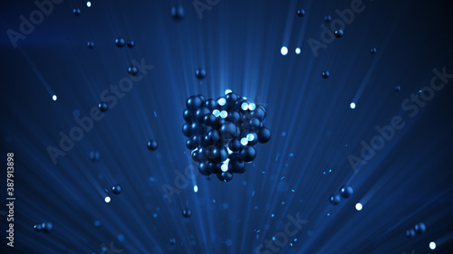 Bunch of spheres abstract 3...