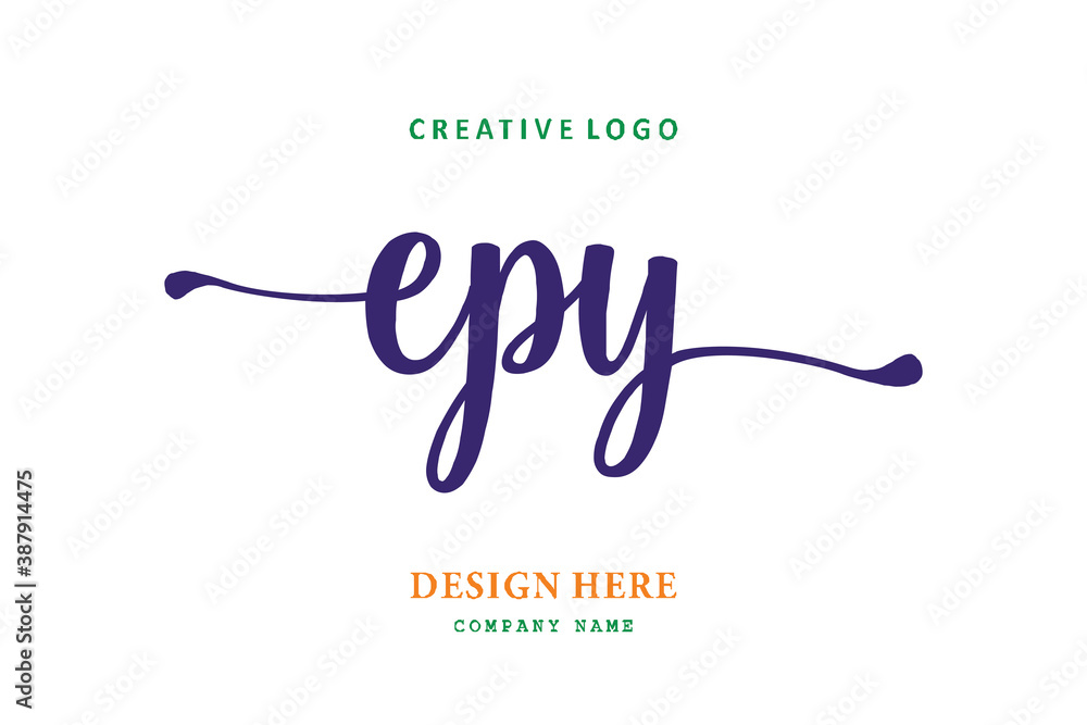 EPY lettering logo is simple, easy to understand and authoritativePrint EPY lettering logo is simple, easy to understand and authoritativePrint