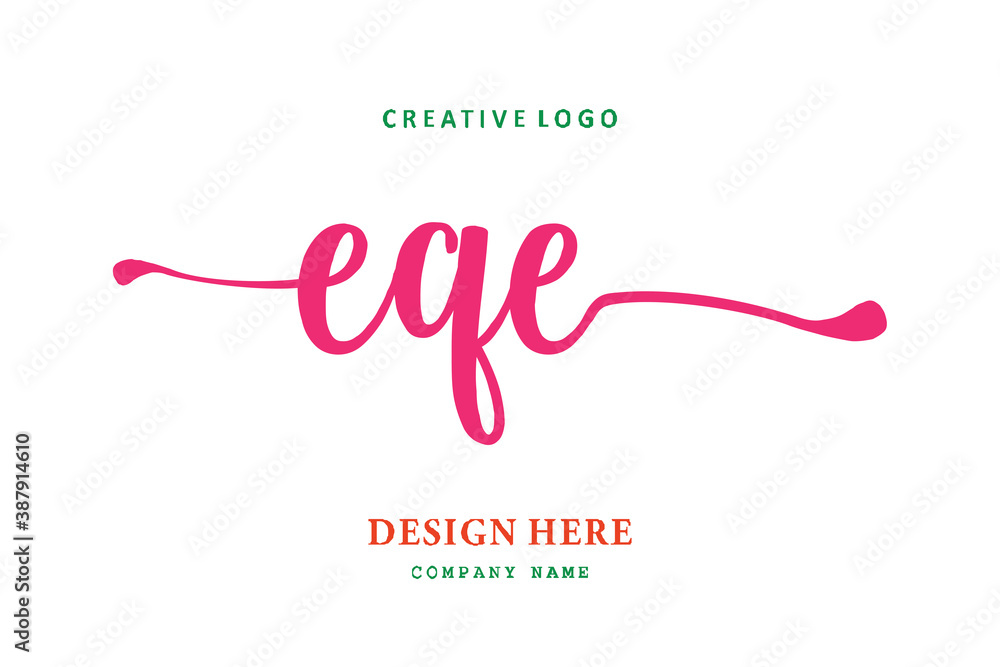 EQE lettering logo is simple, easy to understand and authoritativePrint EQE lettering logo is simple, easy to understand and authoritativePrint