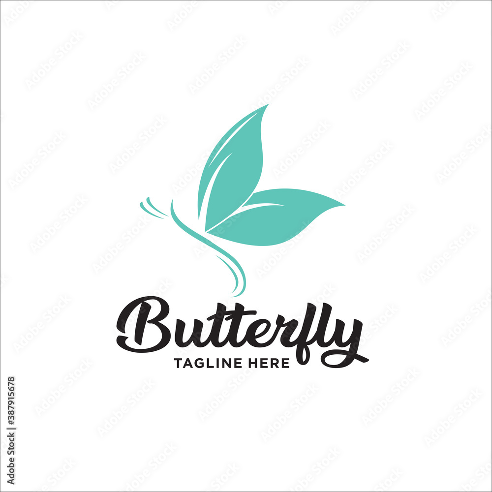 Obraz premium butterfly logo design template silhouette vector icon