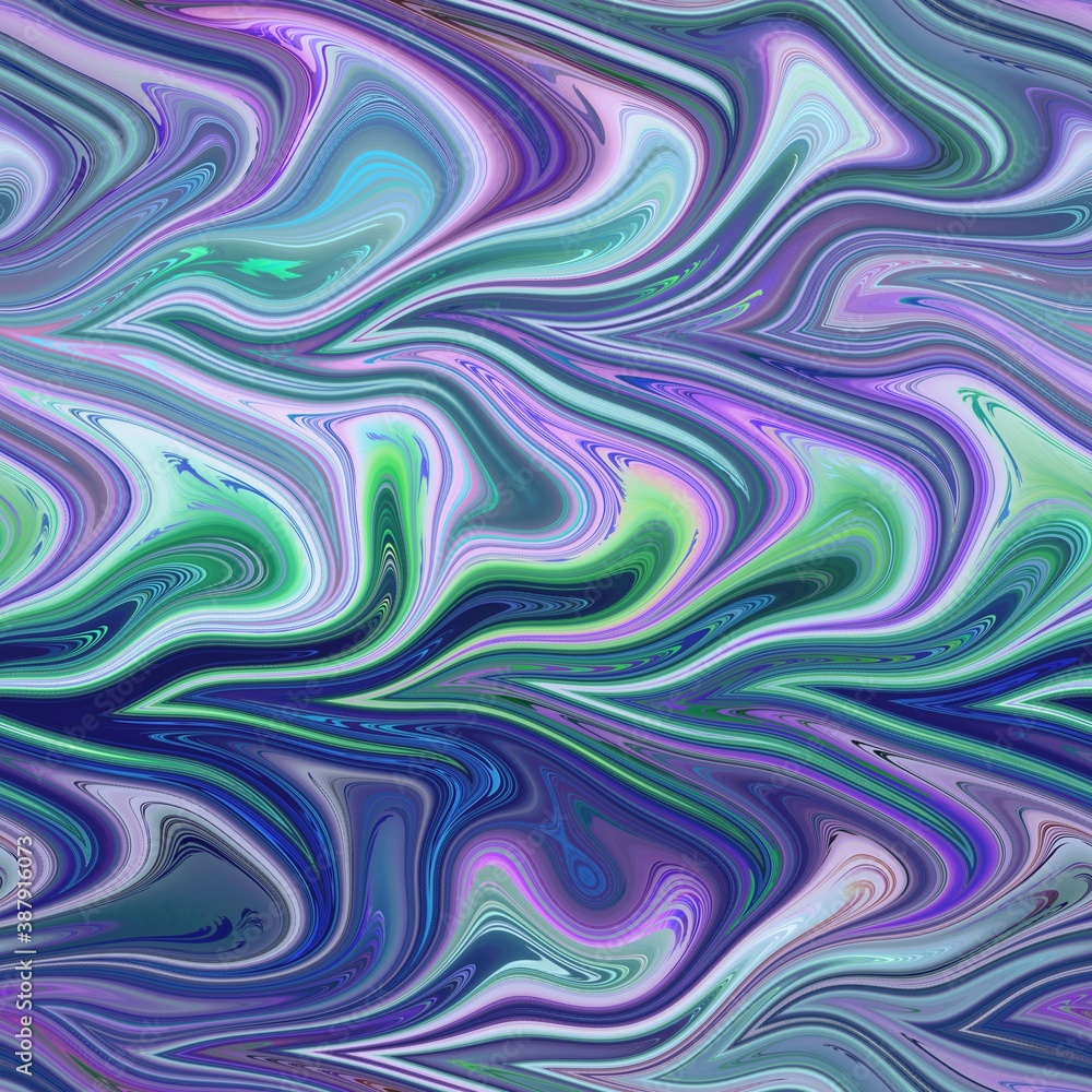 Seamless marble wet ripple wavy fluid pattern. High quality illustration. Smooth distorted liquid effect. Trendy artistic surface pattern design. Resembles hand marbled surface. Seamless marble wet ripple wavy fluid pattern. High quality illustration. Smooth distorted liquid effect. Trendy artistic surface pattern design. Resembles hand marbled surface.