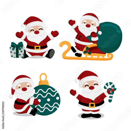 Collection of Christmas Santa Claus. © miss[SIRI]