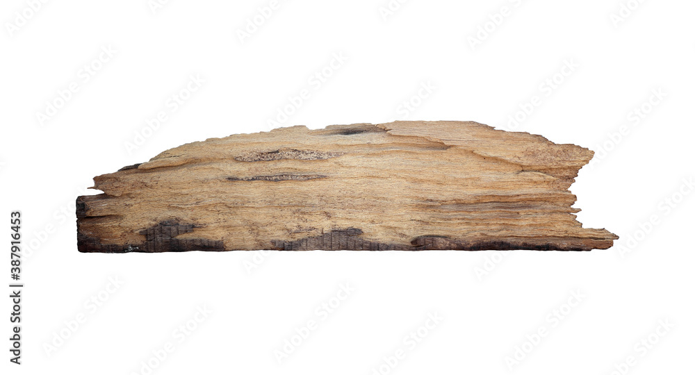 Old wooden planks isolated on white background Old wooden planks isolated on white background