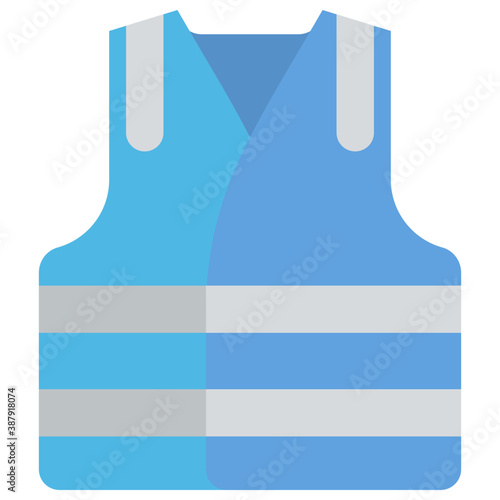
A stripped air filled vest used in swimming for safety 
