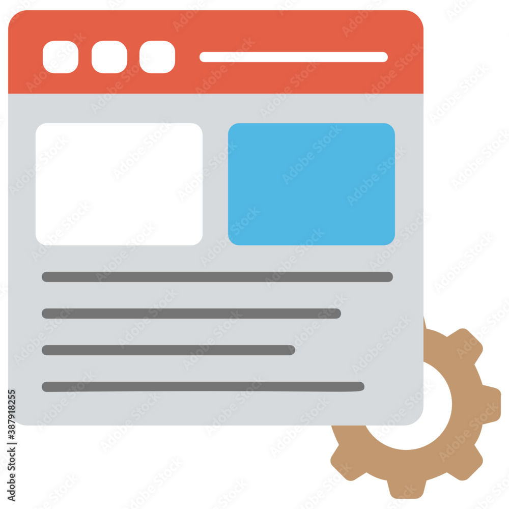 Html source code of a web page with gear wheel sign, web development
Html source code of a web page with gear wheel sign, web development
