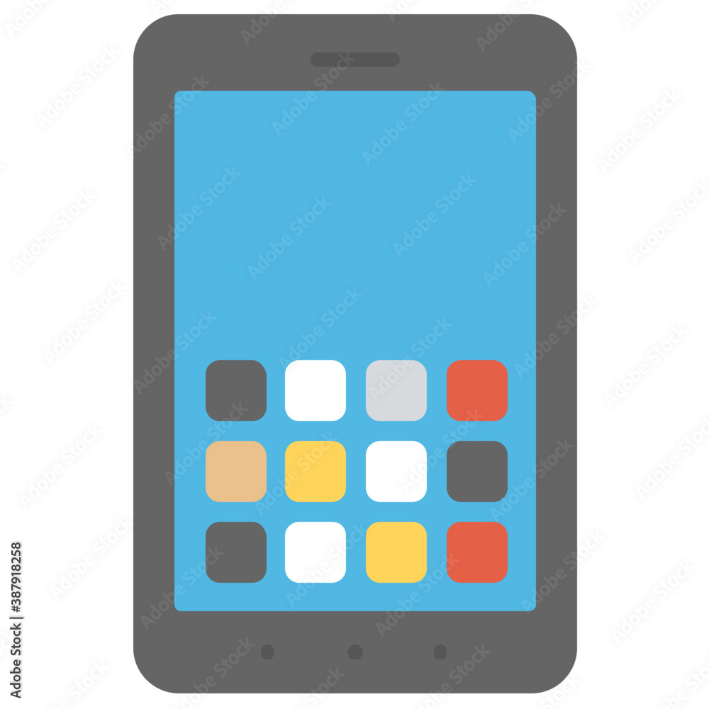 Flat icon design of mobile marketing
Flat icon design of mobile marketing