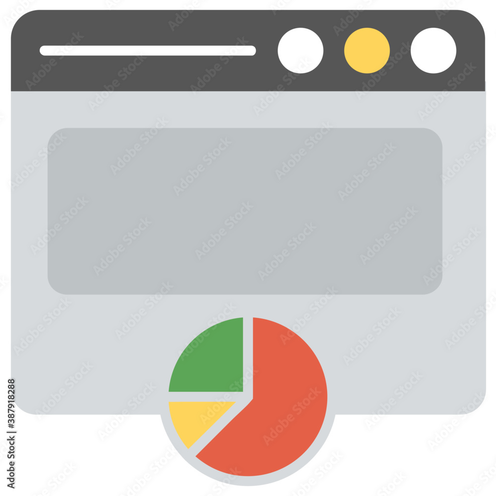 
A website dashboard, online presentation of graph analytics
