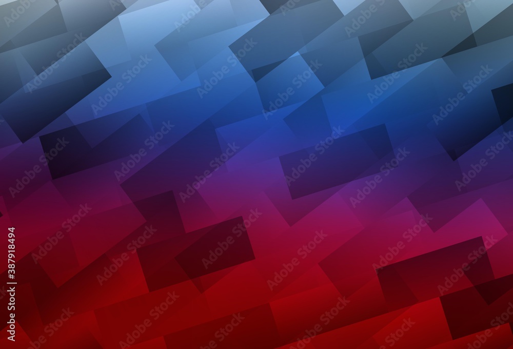 Obraz premium Light Blue, Red vector background in polygonal style.
