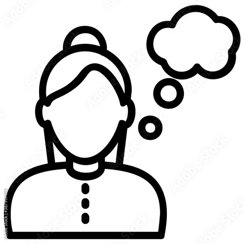 
A female programmer, software engineer or web developer 
