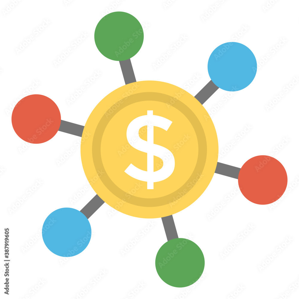 Financial network, icon concept describing collection of financial entities, nodes represents financial institutions
Financial network, icon concept describing collection of financial entities, nodes represents financial institutions