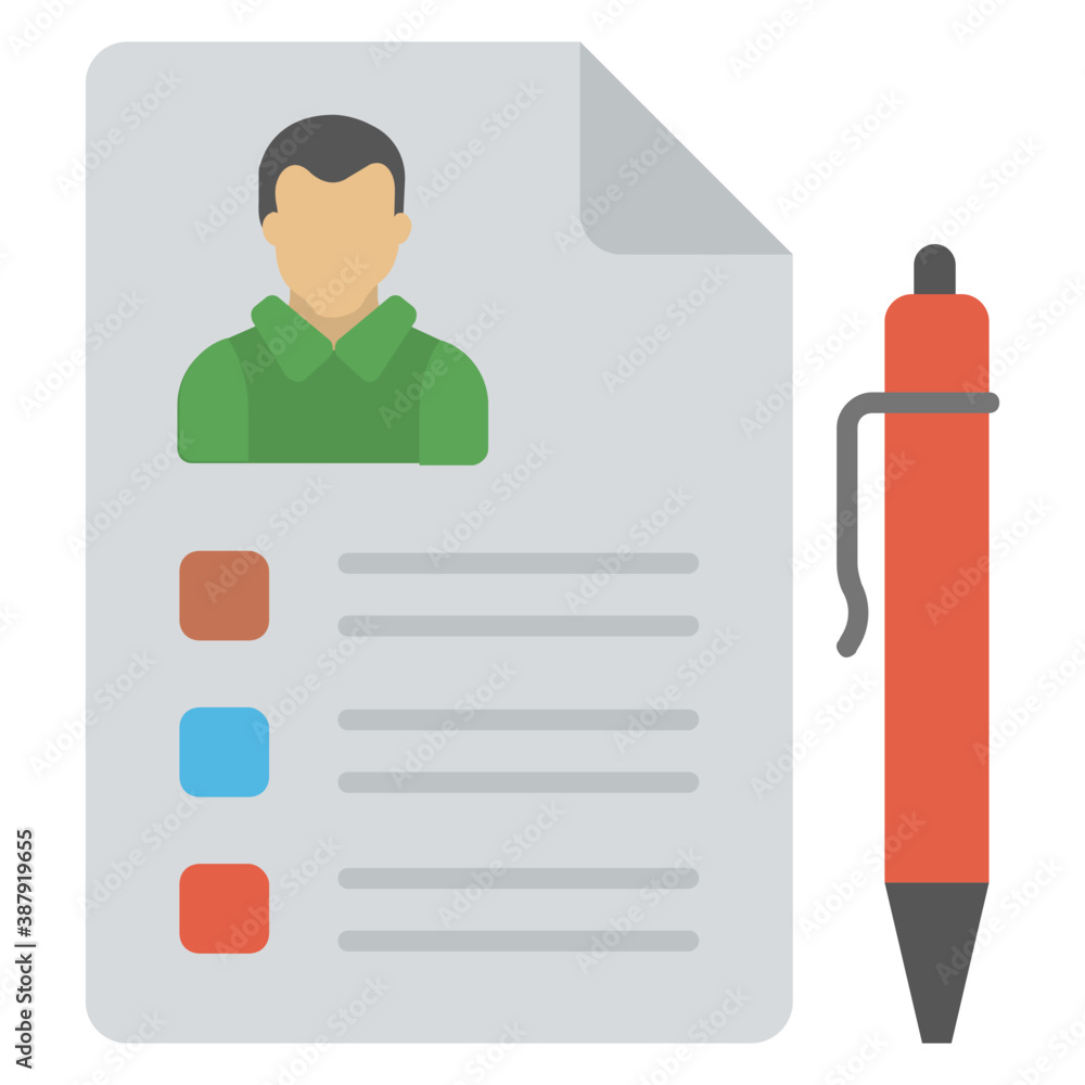 A blank sheet owning personal information conceptualising resume
A blank sheet owning personal information conceptualising resume