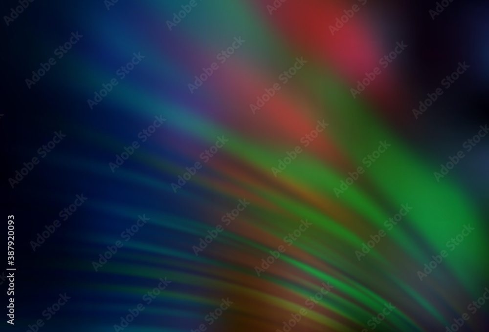 Dark Green, Red vector abstract bright template.