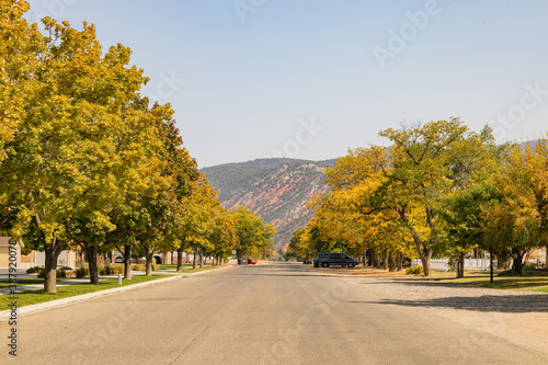 Beautiful fall color around the Parowan town photo