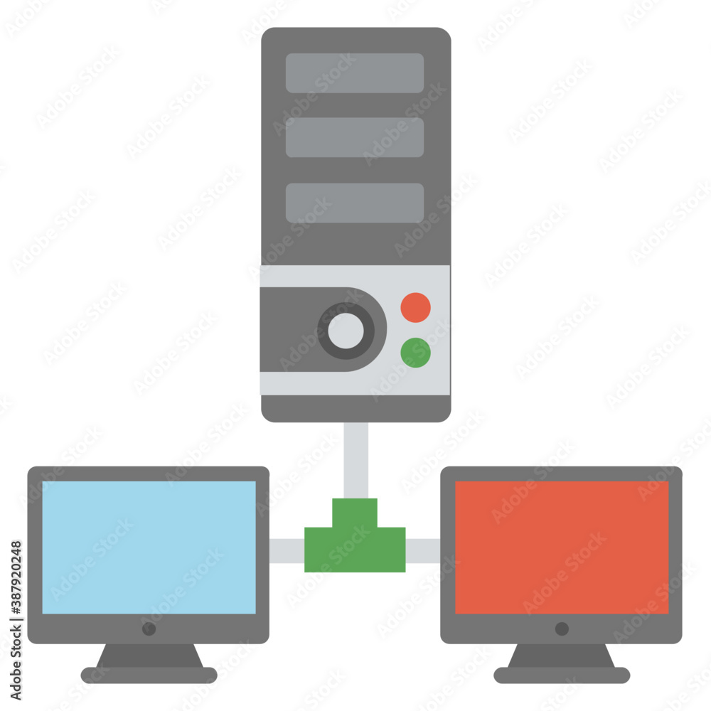 Client server connected to computers, web server
Client server connected to computers, web server