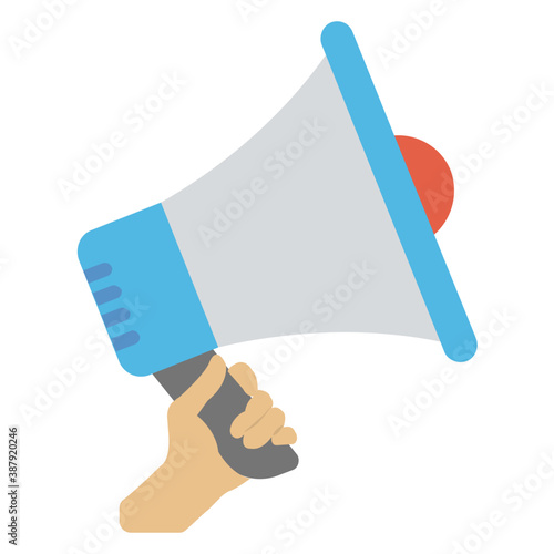 
Megaphone indicating announcement made for marketing 
