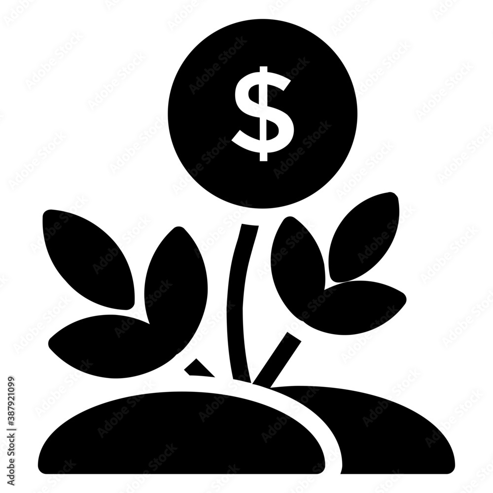 A pot plant with money growth showing business growth
A pot plant with money growth showing business growth