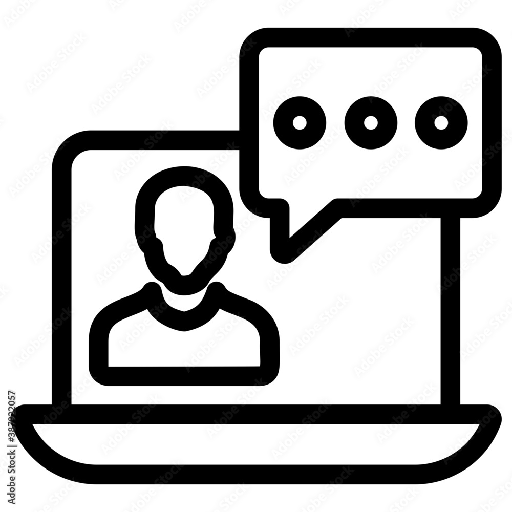 A person with a speech sign indication spokesman, flat icon design
A person with a speech sign indication spokesman, flat icon design