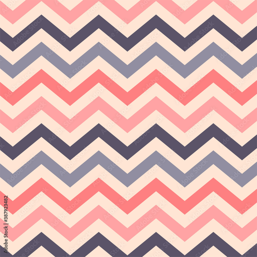 Geometric abstract pattern in retro colors or modern vintage colors. Vector illustration