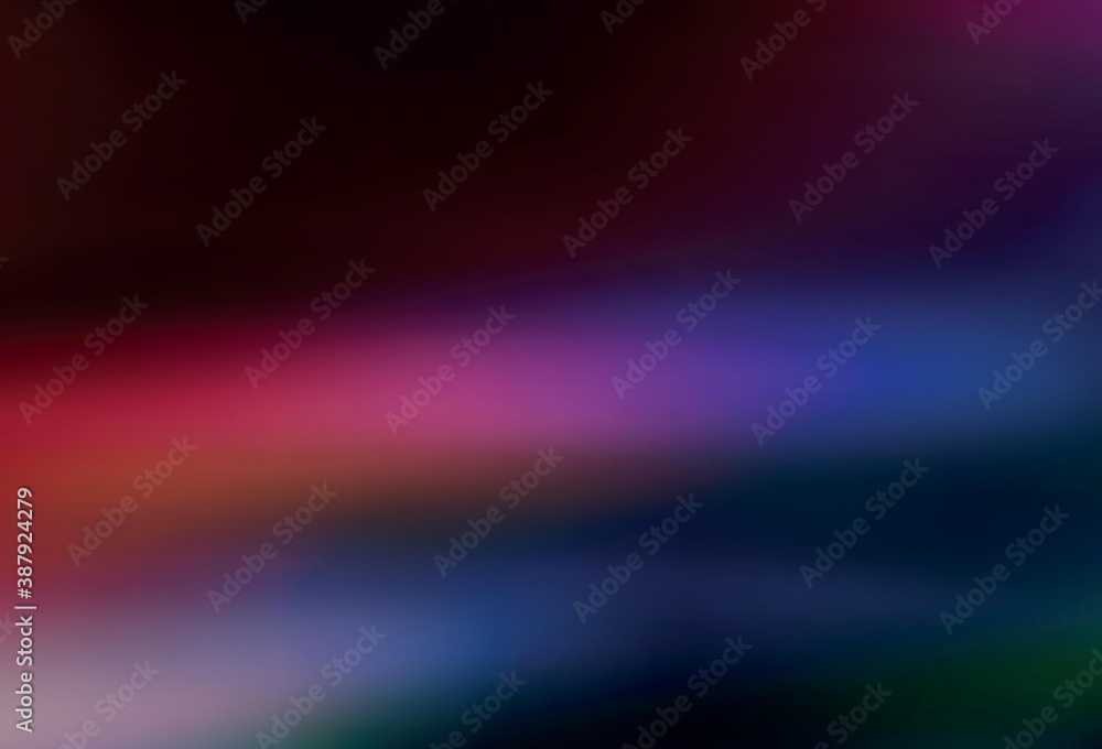 Fototapeta premium Dark Blue, Red vector abstract blurred background.