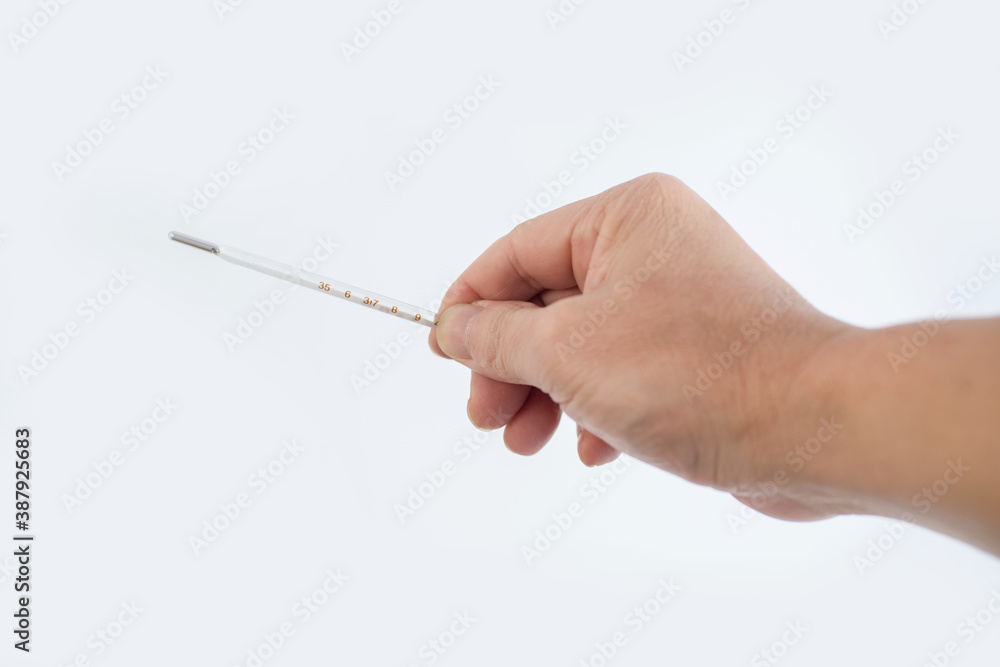 Handheld thermometer, heating concept material Handheld thermometer, heating concept material