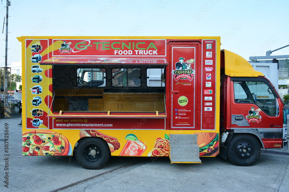 Isuzu mobile food truck in Pasig, Philippines Stock Photo Adobe Stock