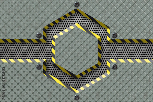 Abstract Metal textured Ind...