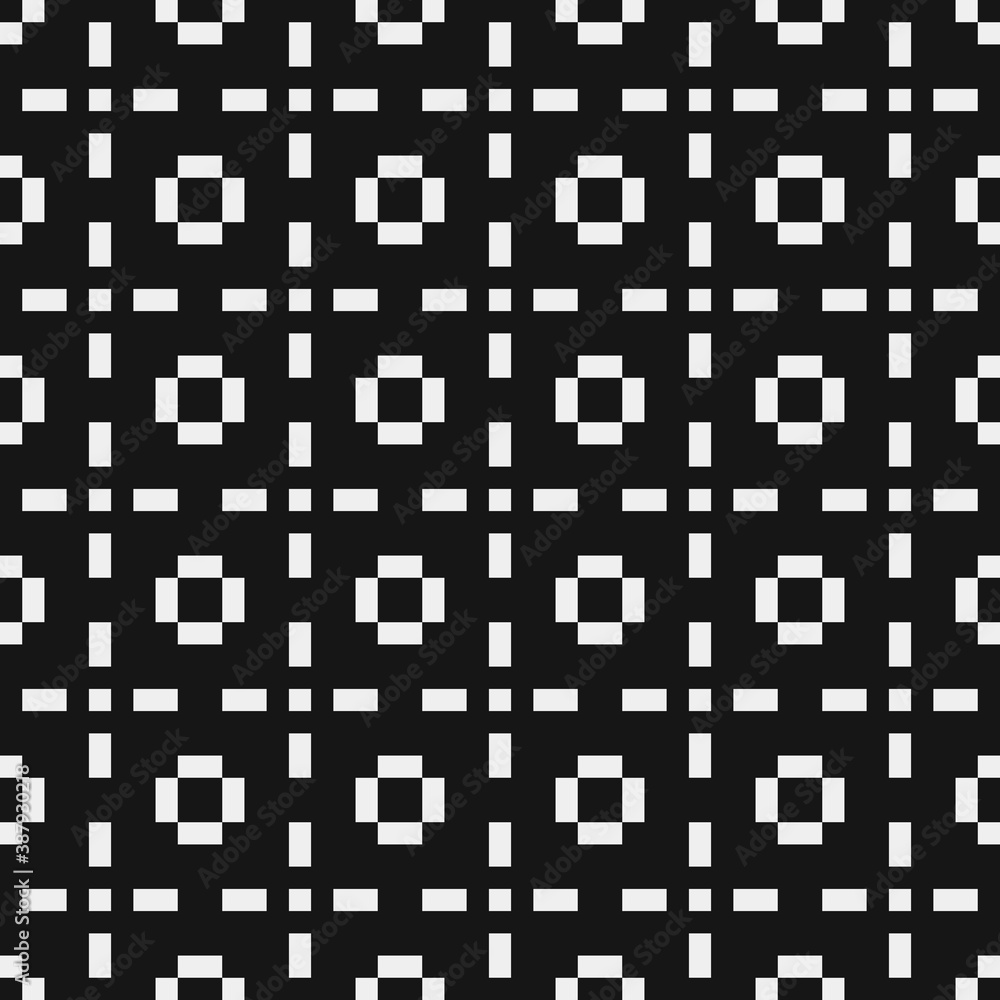 Fototapeta premium Abstract Cross Pattern Dots Logo generative computational art illustration