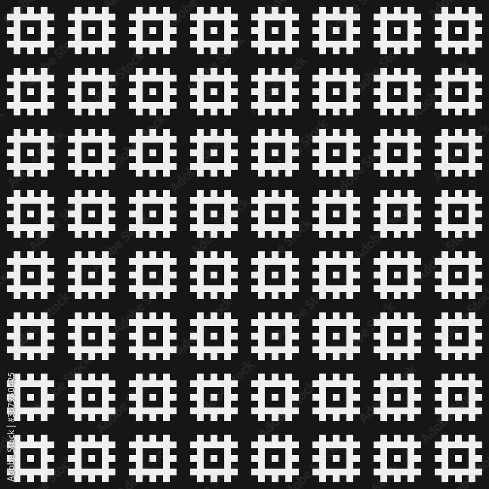 Fototapeta premium Abstract Cross Pattern Dots Logo generative computational art illustration