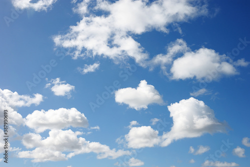 blue sky with white clouds