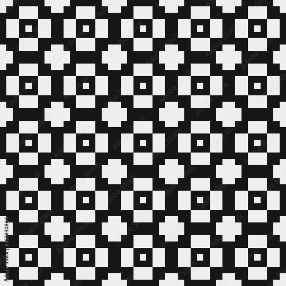 Fototapeta premium Abstract Cross Pattern Dots Logo generative computational art illustration