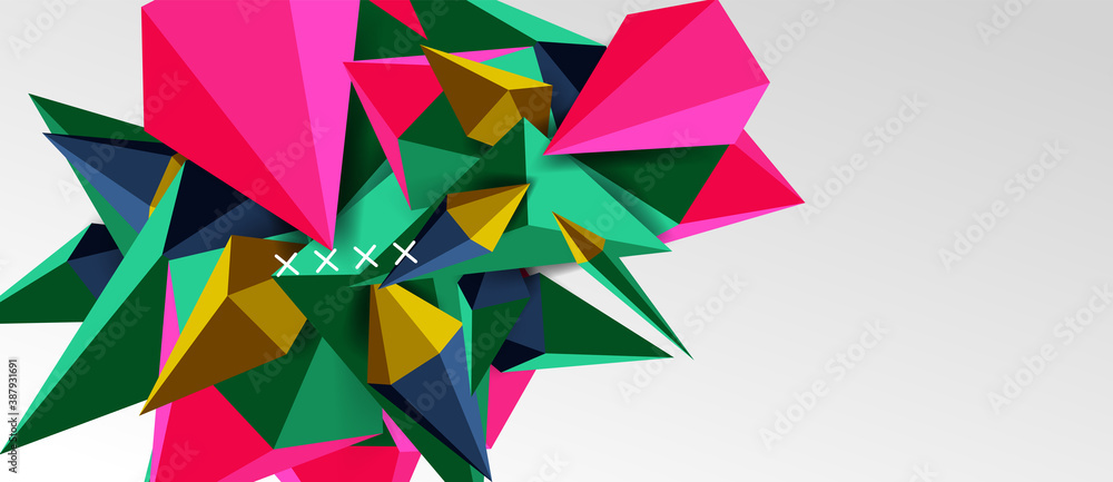 3d low poly abstract shape background vector illustration 3d low poly abstract shape background vector illustration