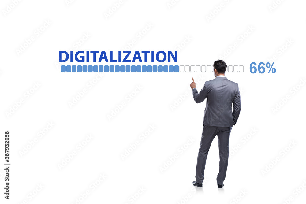 Digital transformation and digitalization concept Digital transformation and digitalization concept