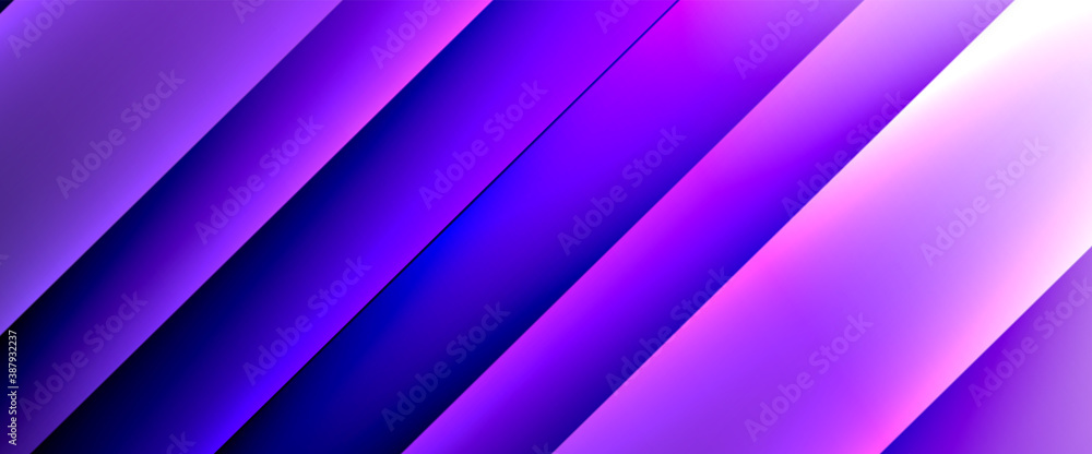 Fototapeta premium Fluid gradients with dynamic diagonal lines abstract background. Bright colors with dynamic light and shadow effects. Vector wallpaper or poster