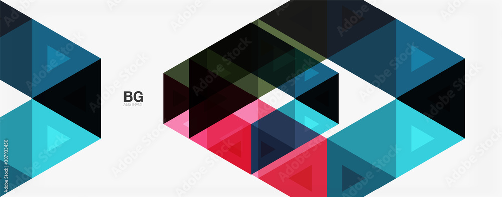 Mosaic triangle pattern abstract background for cover, banner, flyer and poster and other template Mosaic triangle pattern abstract background for cover, banner, flyer and poster and other template