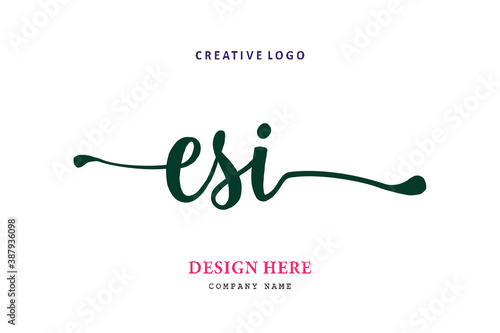 ESI lettering logo is simple, easy to understand and authoritative