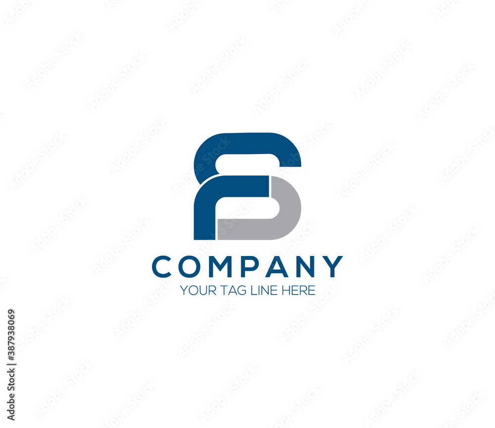 FS Alphabet Modern Logo Design Concept FS Alphabet Modern Logo Design Concept