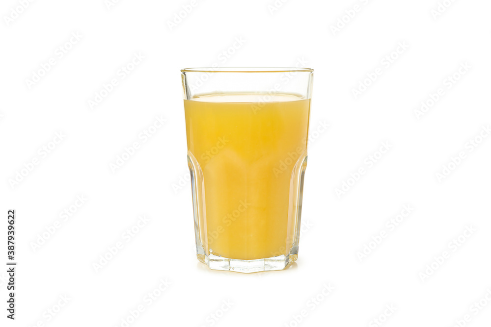 Glass of orange juice isolated on white background Glass of orange juice isolated on white background