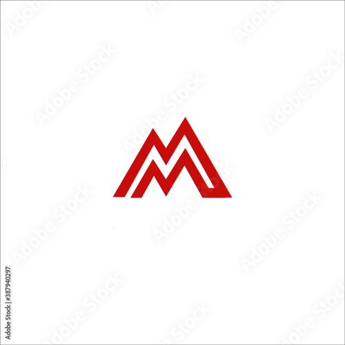 Free Download illustration logo templet  m vector - GFXLoad