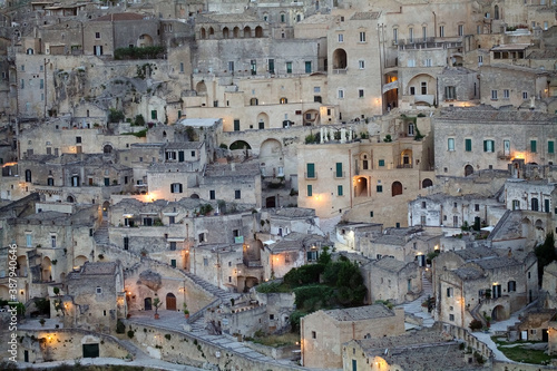 The Sassi of Matera at the sunset, Matera, Italy