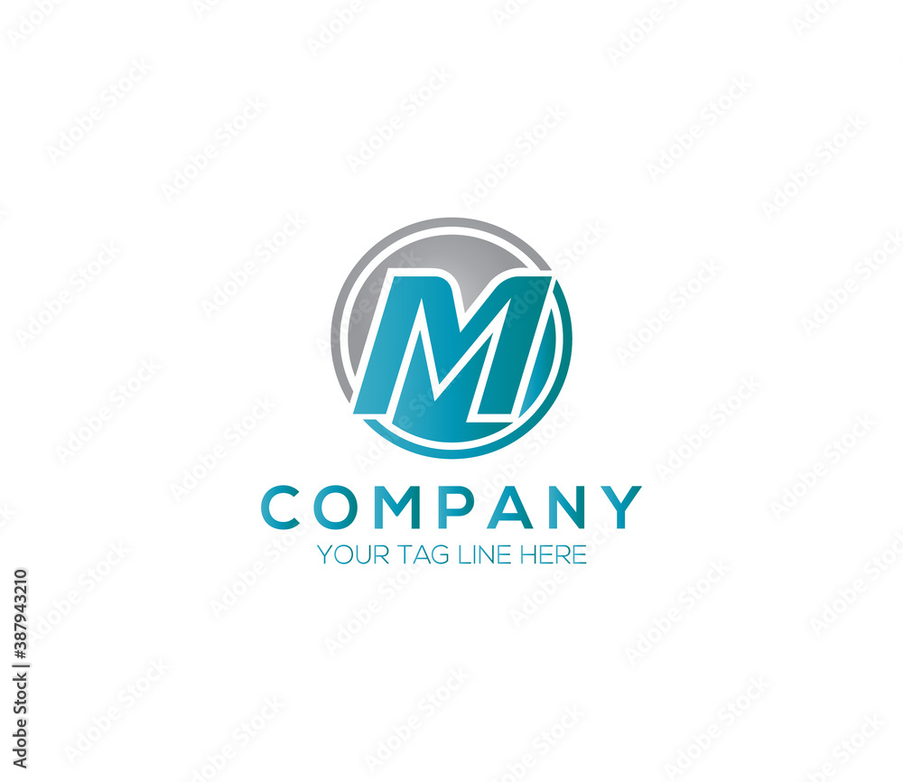 M Alphabet Modern Logo Design Concept M Alphabet Modern Logo Design Concept