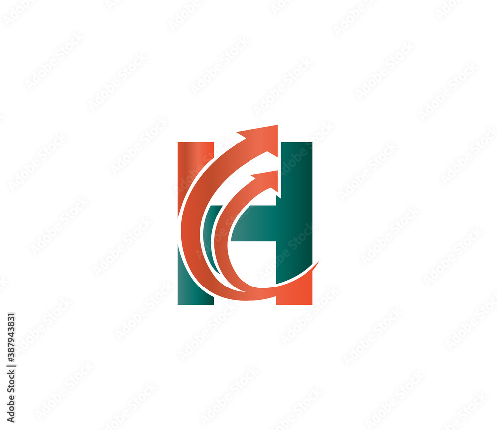 H Alphabet Modern Logo Design Concept H Alphabet Modern Logo Design Concept