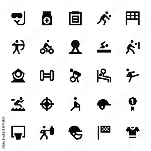 
Sports and Games Vector Icons 
