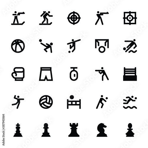 
Sports and Games Vector Icons 
