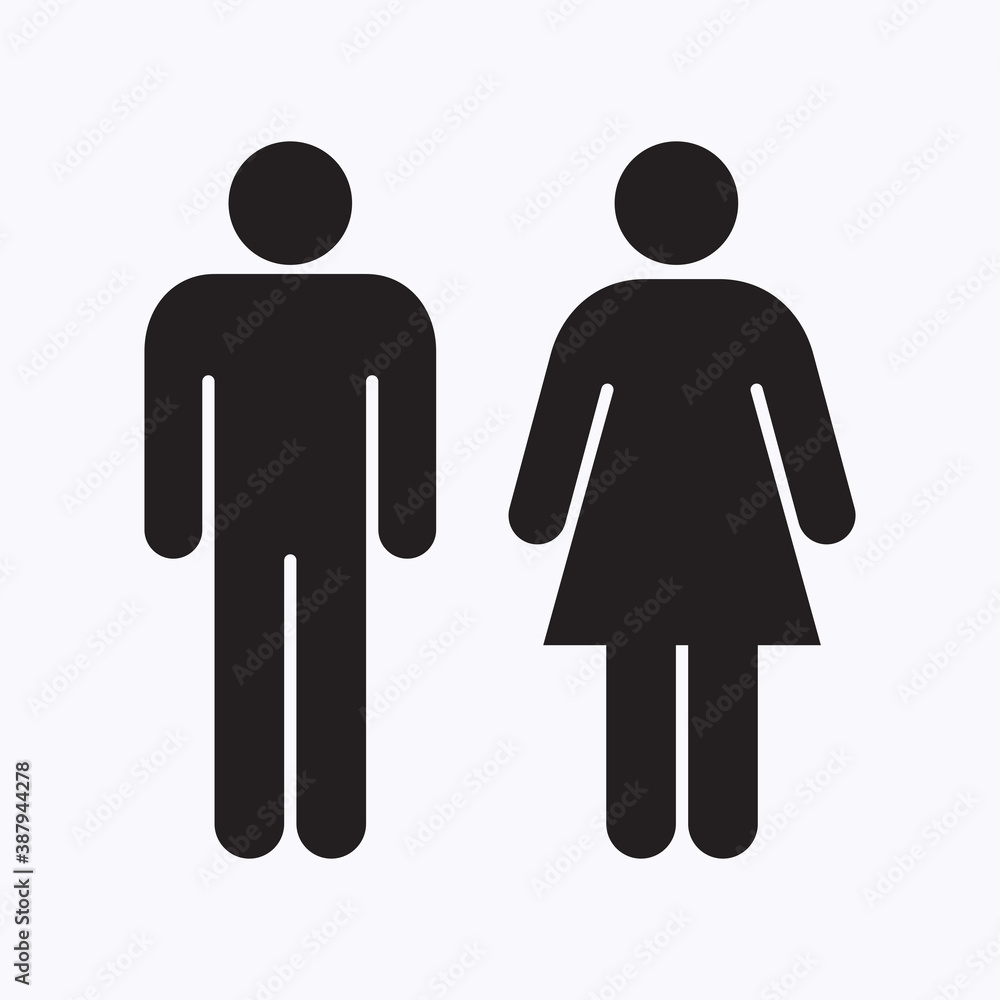 man and woman icon vector man and woman icon vector