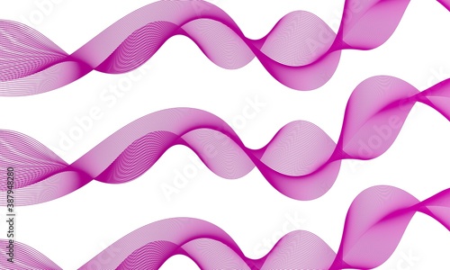 Abstract background vector with purple dynamic waves, lines and particles. suitable for cover design, book design, posters, flyers, website backgrounds